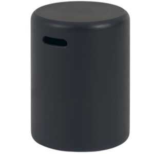 Kave Home Černý betonový zahradní stolek Taimi Ø 35 cm