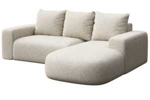 Rodier Světle béžová rohová pohovka Monce 255 cm