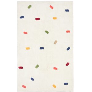 Kave Home Bílý bavlněný koberec Epifania 90 x 150 cm