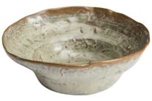 Kave Home Šedý keramický hluboký talíř Alenia 19 cm