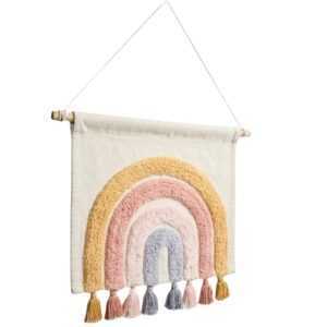 Kave Home Bavlněná nástěnná dekorace Tadea 52 x 60 cm