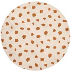 Kave Home Béžový bavlněný koberec Tandani Ø 100 cm