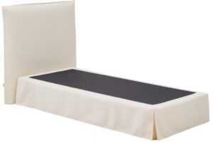 Kave Home Bílá jednolůžková postel Jaira s čelem 90 x 200 cm