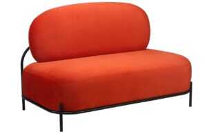 White Label Oranžová pohovka POLLY 124