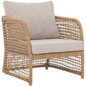 Bloomingville Ratanové zahradní křeslo s polštáři Penzano