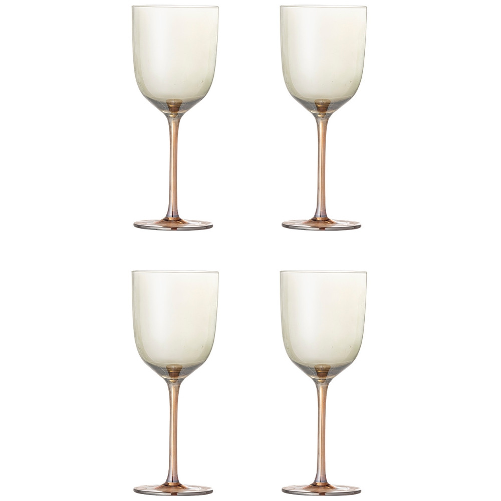 Bloomingville Sada čtyř sklenic na víno Aston 350 ml