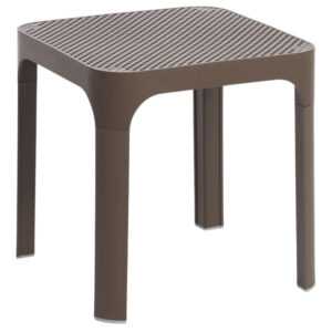 Nardi Hnědý plastový zahradní stolek Net 40 x 40 cm