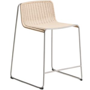 Kave Home Béžová zahradní barová židle Tavari 65 cm