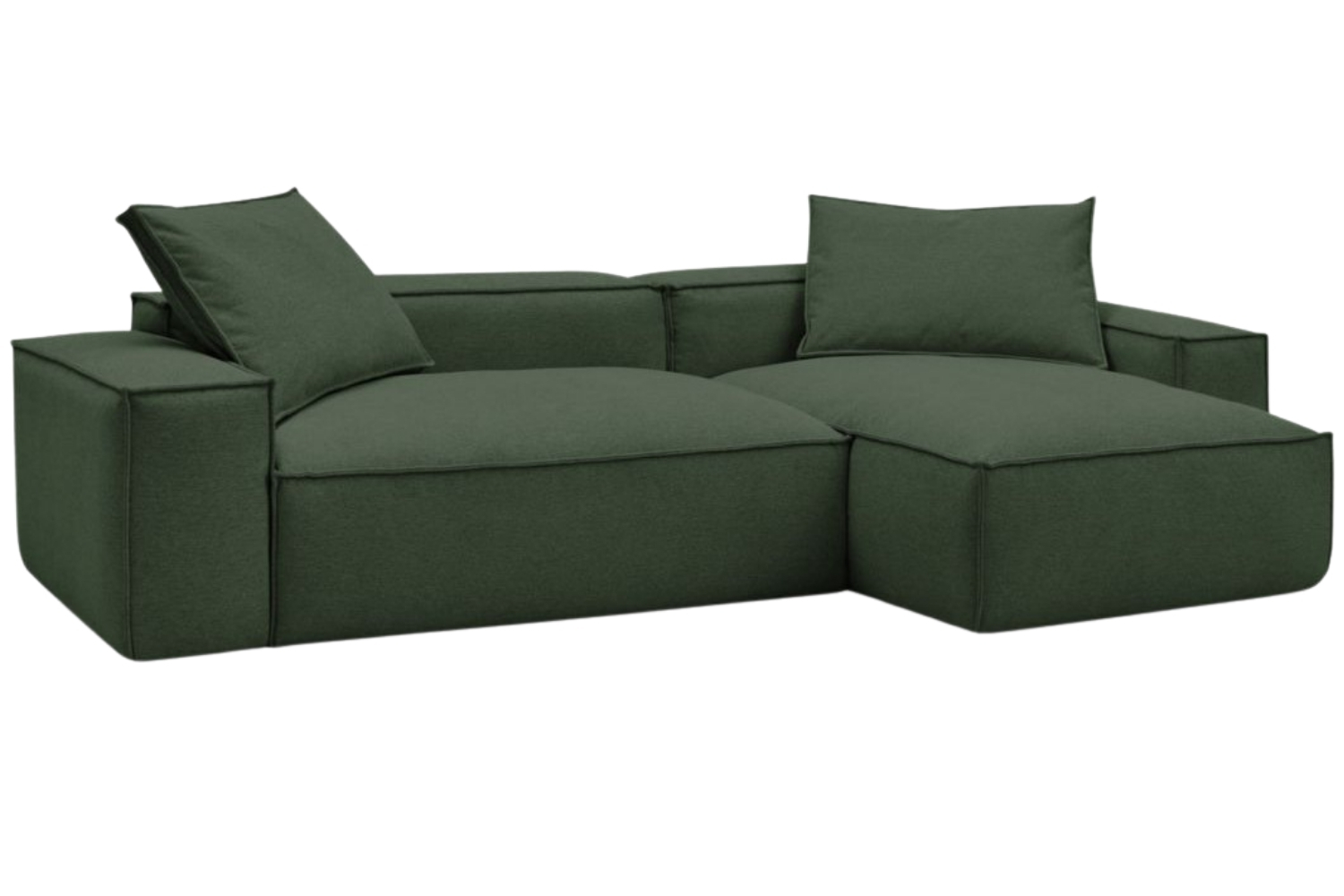 Bobochic Paris Zelená rohová pohovka Boheme 302 cm