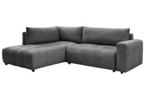 Bobochic Paris Tmavě šedá rozkládací pohovka Arsene 277 cm