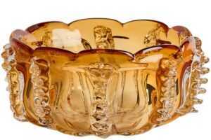 Kave Home Oranžová skleněná mísa Nicora Ø 30 cm