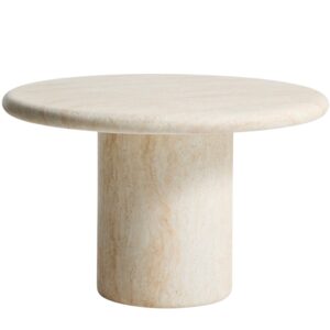 Kave Home Béžový cementový zahradní stůl Drasi Ø 122 cm