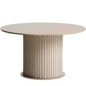 Kave Home Béžovošedý zahradní jídelní stůl Sedalis 135 cm