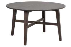 Rowico Tmavě hnědý dubový konferenční stolek FILIPPA ⌀ 90 cm