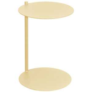 noo.ma Žlutý kovový odkládací stolek Ande 40 cm