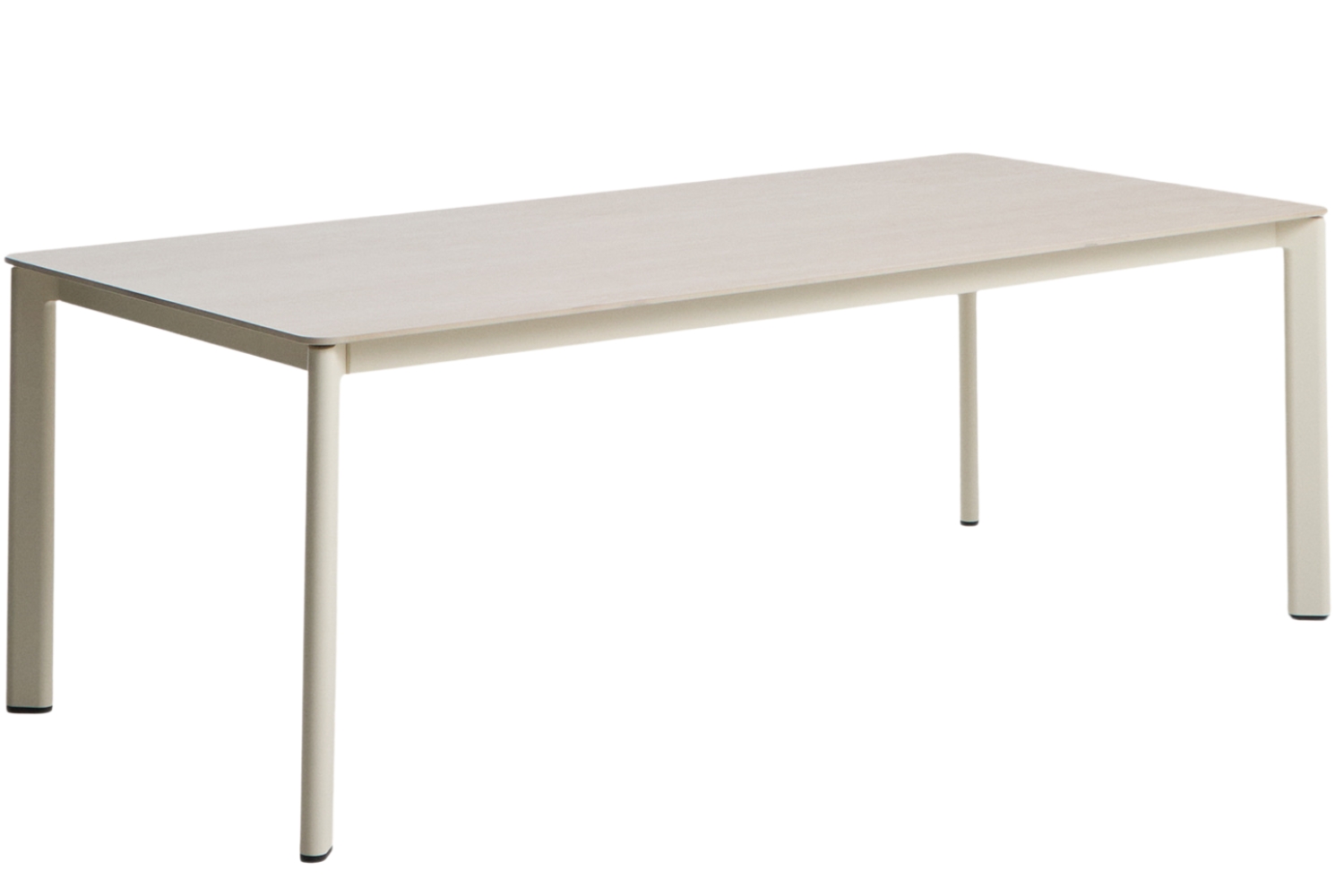 Kave Home Béžový zahradní stůl s keramickou deskou Anafi 220 x 100 cm