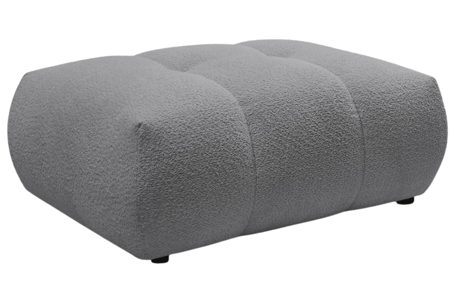 Bobochic Paris Šedá bouclé podnožka Fuji 112 x 80 cm