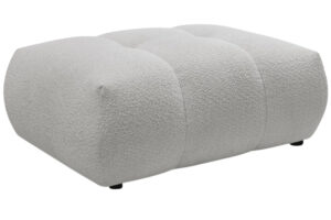 Bobochic Paris Světle šedá bouclé podnožka Fuji 112 x 80 cm