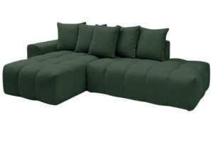 Bobochic Paris Zelená rohová pohovka Mont-Blanc 313 cm