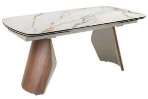 Angel Cerdá Bílý porcelánový rozkládací jídelní stůl No. 1193