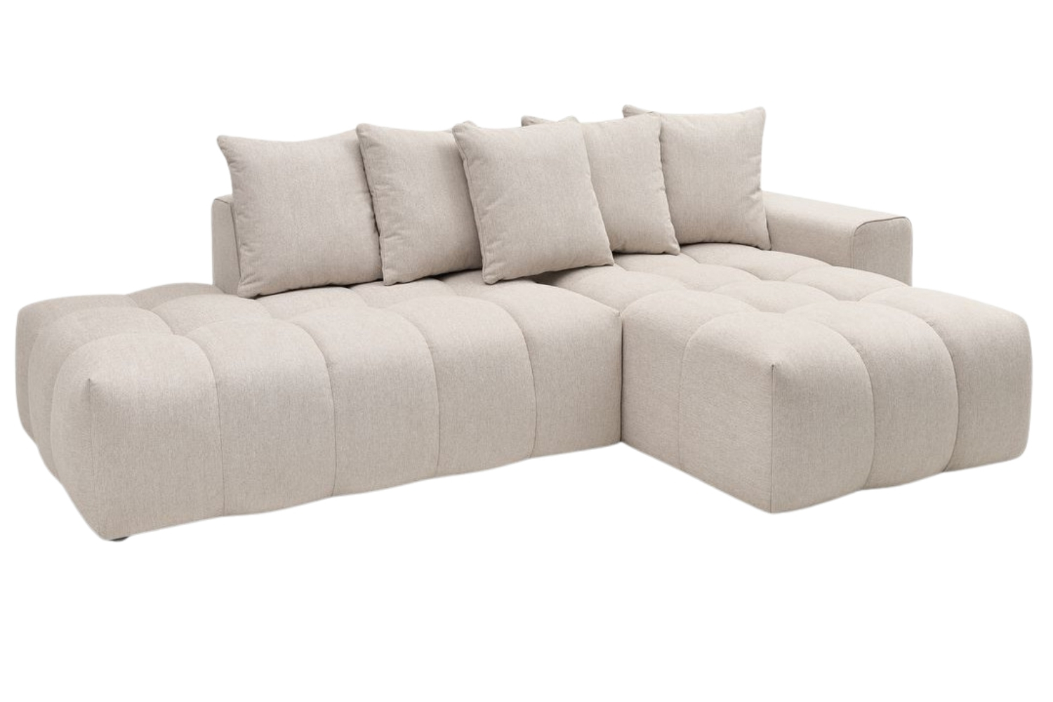 Bobochic Paris Béžová rohová pohovka Mont-Blanc 313 cm