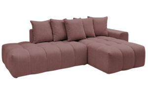 Bobochic Paris Růžová rohová pohovka Mont-Blanc 313 cm