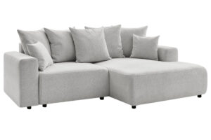 Bobochic Paris Světle šedá rozkládací pohovka Atilla 244 cm