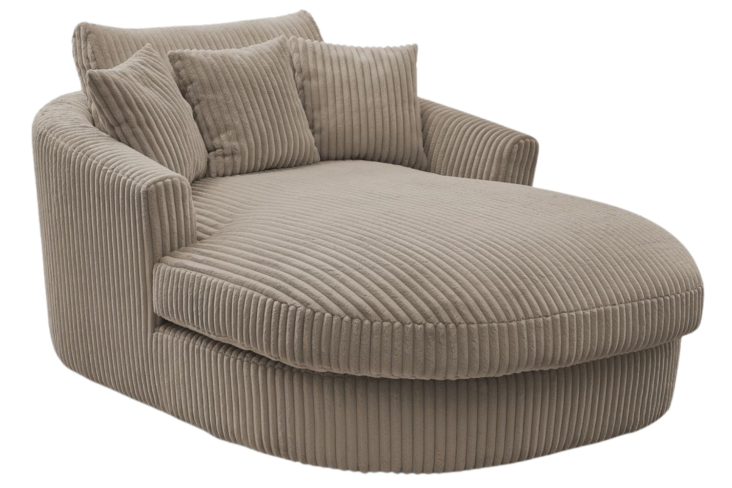 Bobochic Paris Světle hnědá manšestrová lenoška Belem 198 cm