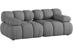 Micadoni Šedá dvoumístná pohovka Bellis II. 188 cm