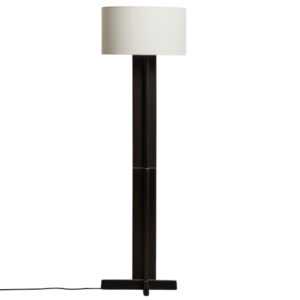 Kave Home Tmavá dřevěná stojací lampa Niani 151 cm