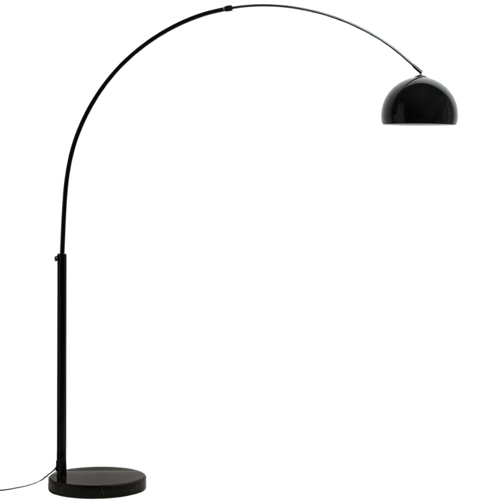 Kave Home Černá stojací lampa Madali 160-185 cm