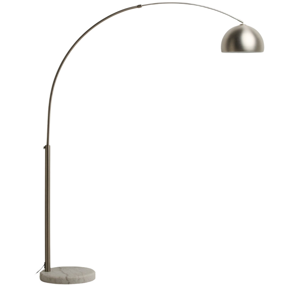 Kave Home Stříbrná stojací lampa Madali 160-185 cm