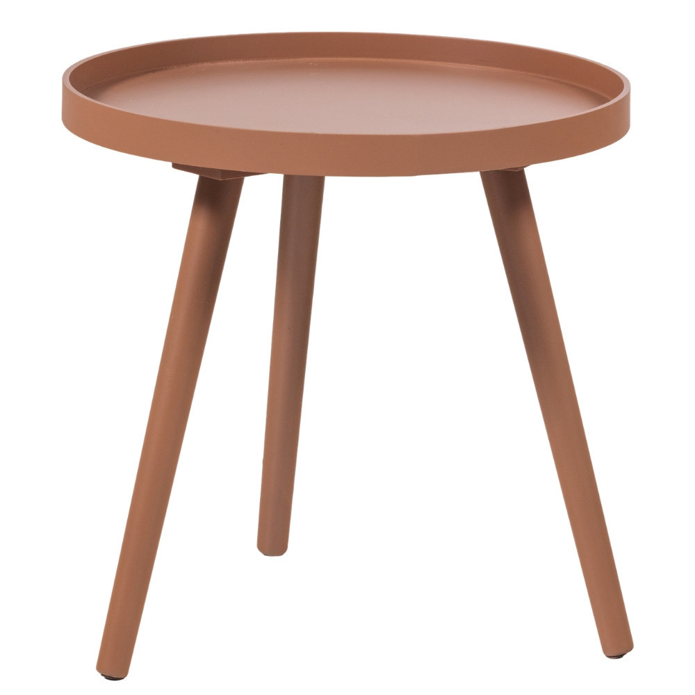 WOOOD Růžový odkládací stolek Sasha Ø 41 cm