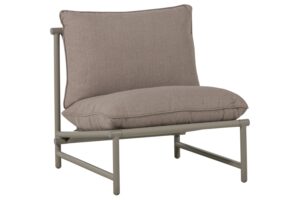 WOOOD Béžové hliníkové zahradní křeslo Elvo s polštáři