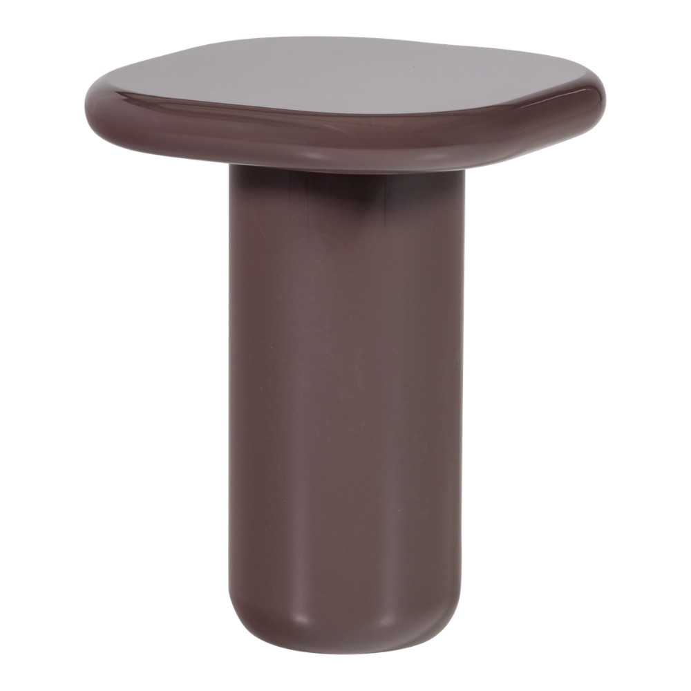 WOOOD Hnědý lakovaný odkádací stolek Zava 50 x 50 cm