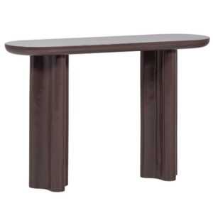 WOOOD Hnědý lakovaný toaletní stolek Evara 120 x 35 cm