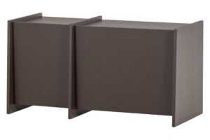 WOOOD Hnědý dřevěný TV stolek Brock 102 x 44 cm