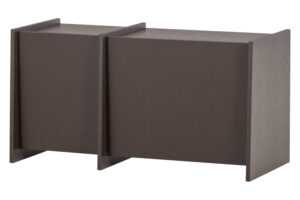 WOOOD Hnědý dřevěný TV stolek Brock 102 x 44 cm