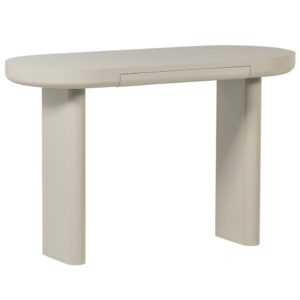 WOOOD Světle šedý lakovaný toaletní stolek Mael 120 x 50 cm