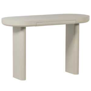 WOOOD Světle šedý lakovaný toaletní stolek Mael 120 x 50 cm