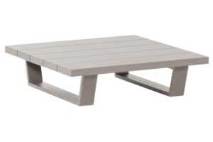 WOOOD Béžový kovový zahradní stolek Bear 87 x 87 cm