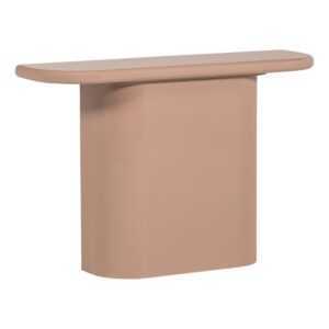 WOOOD Růžový lakovaný toaletní stolek Nocta 120 x 30 cm