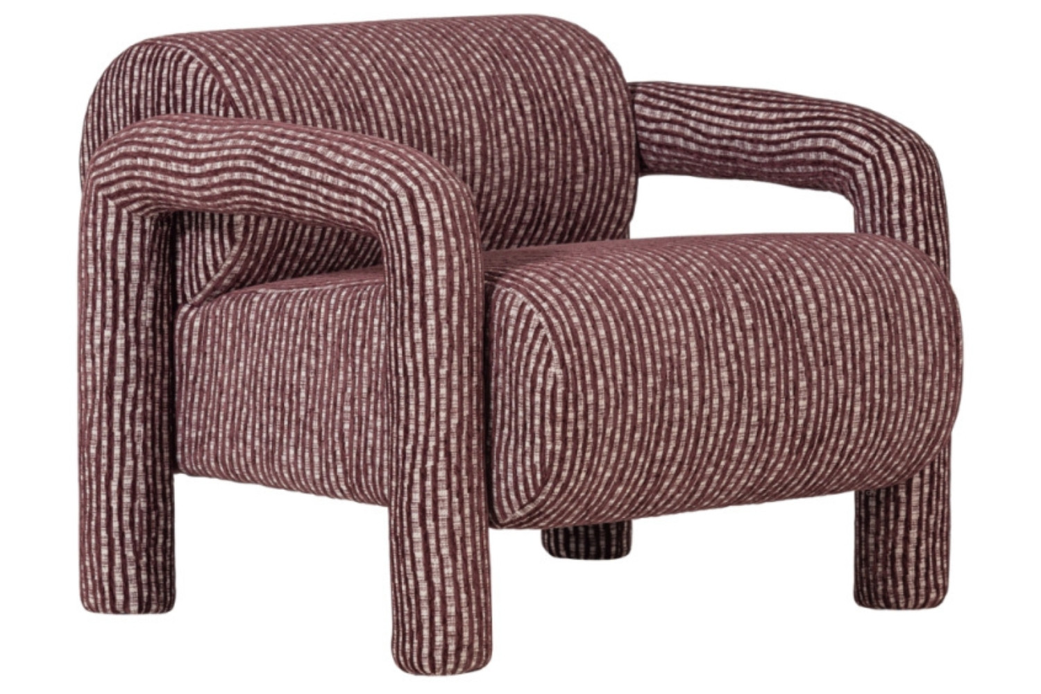 WOOOD Červené křeslo Lenny