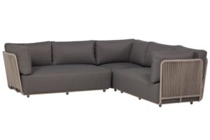 WOOOD Hnědá zahradní rohová pohovka Sora 269 cm