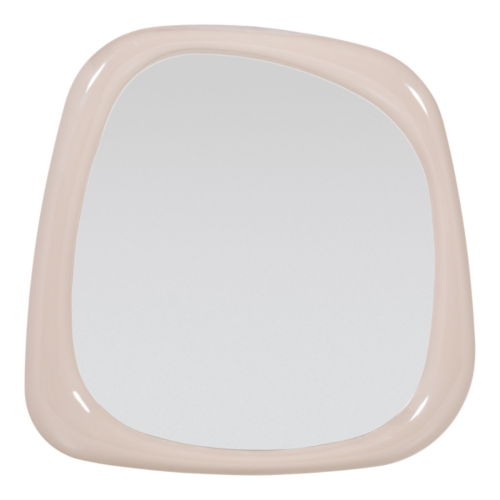 WOOOD Béžové závěsné zrcadlo Norea 90 x 90 cm