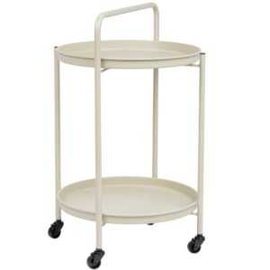 Bizzotto Krémový zahradní servírovací stolek Austin 45 cm