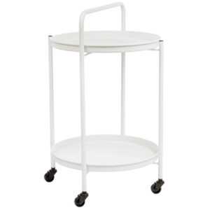 Bizzotto Bílý zahradní servírovací stolek Austin 45 cm