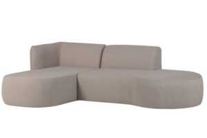 WOOOD Béžová zahradní rohová pohovka Chios 258 cm