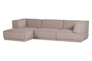 WOOOD Béžová rohová pohovka Manu 286 cm