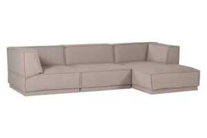 WOOOD Béžová rohová pohovka Manu 286 cm